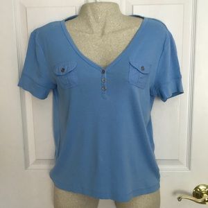 Chaps Light Blue T-Shirt Large